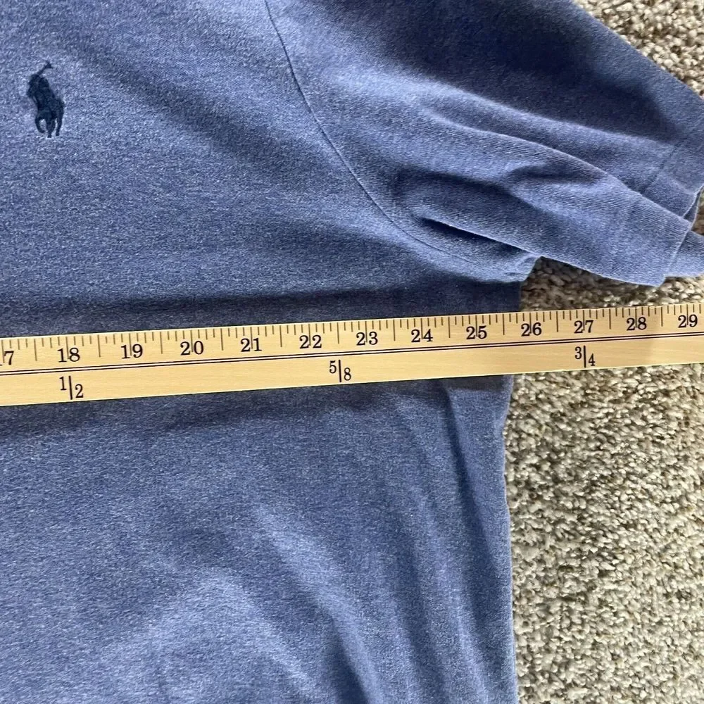 Polo Ralph Lauren Polo Shirt Mens 2XL‎ XXL Blue Rugby Pony Casual Cotton Logo